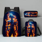 Dragon Ball Goku 3-Piece Backpack Set – School Bag + Lunch Box + Pencil Case